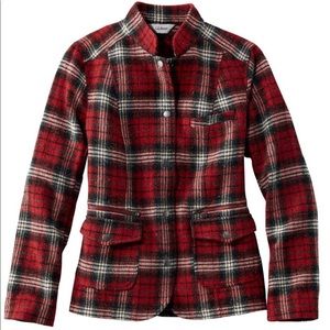 L.L. Bean Stonington Plaid Jacket Size M